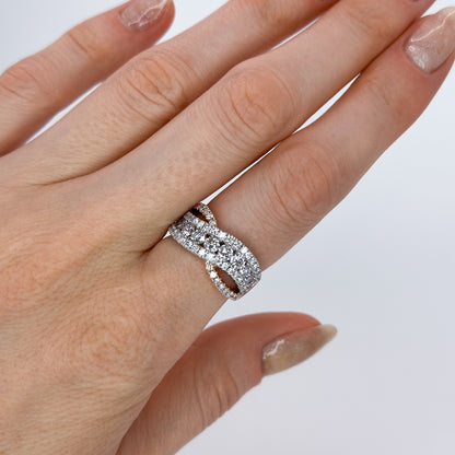 1.80ct Twisted Diamond Eternity Ring