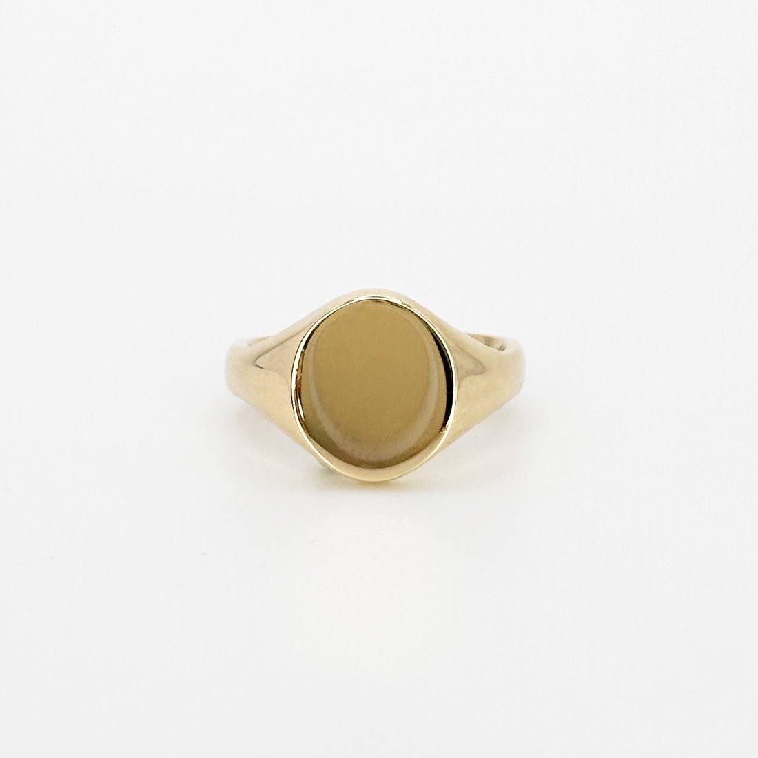 Oval Cut Signet Ring