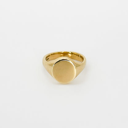 Oval Cut Signet Ring