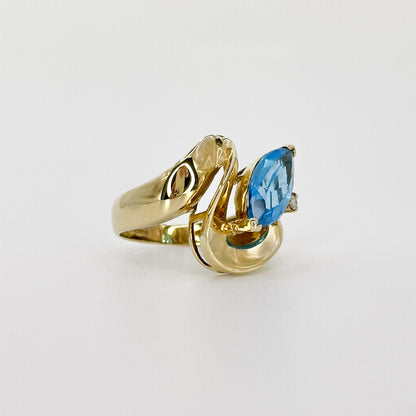 Marquise Cut Topaz Vintage Ring