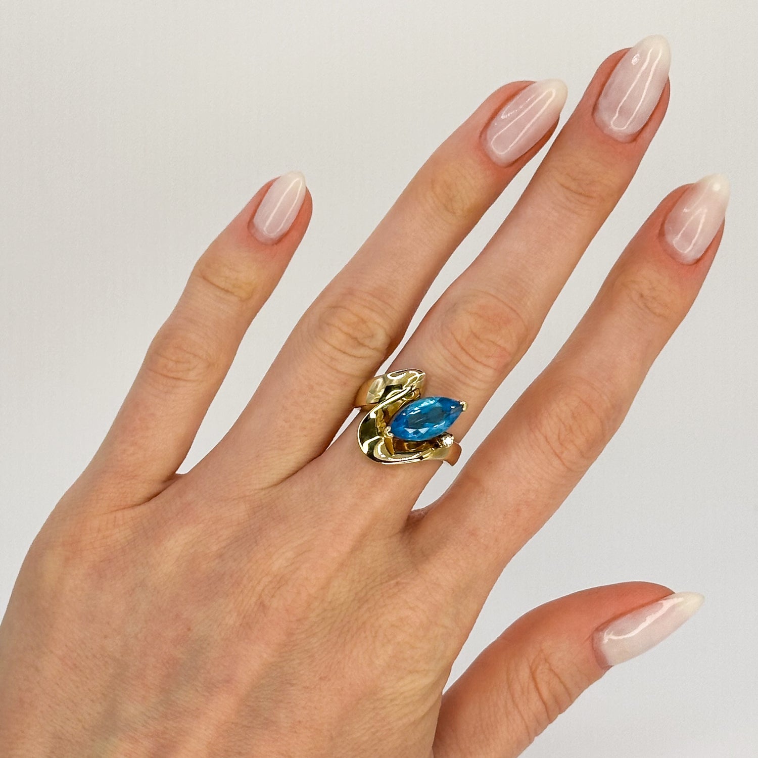 Marquise Cut Topaz Vintage Ring