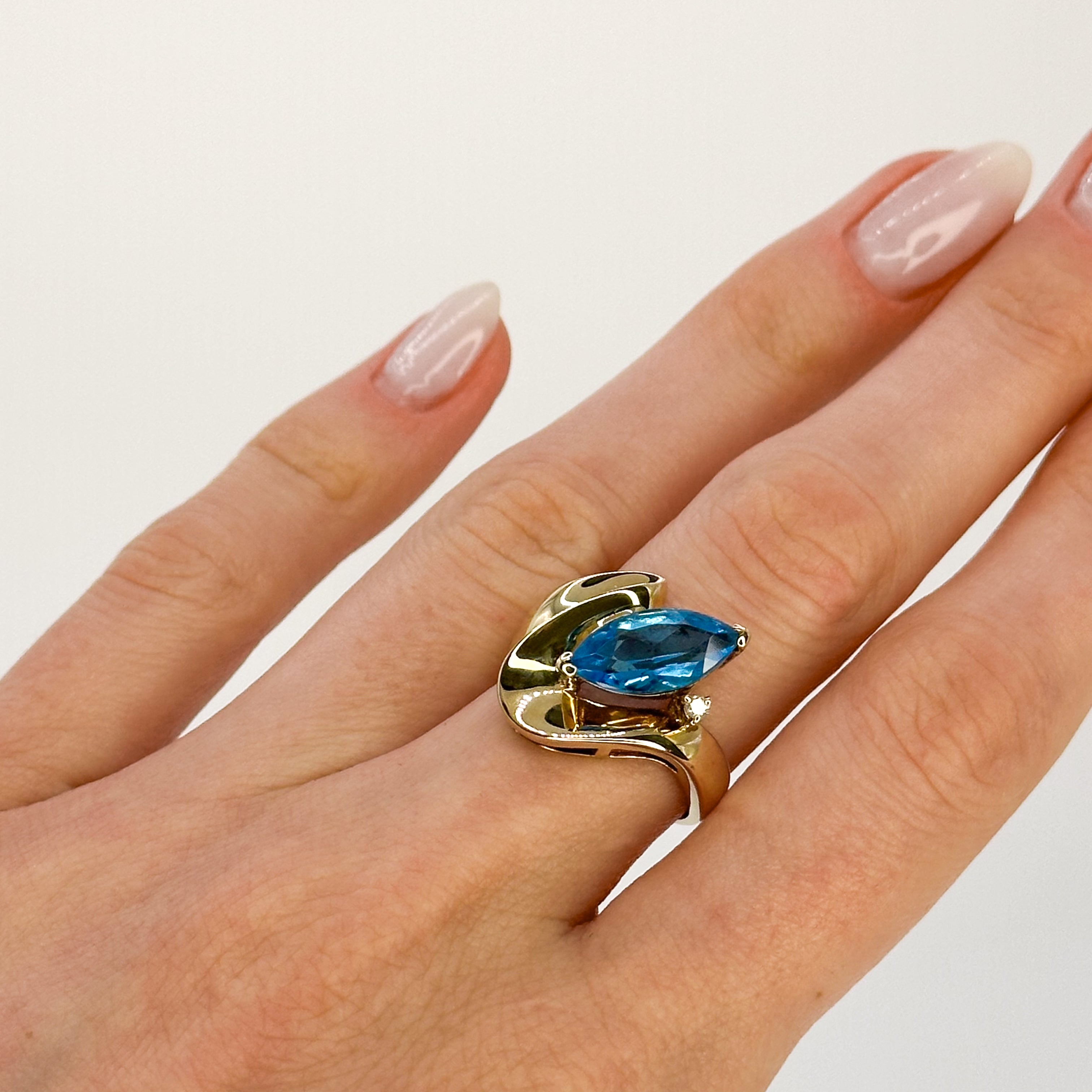 Marquise Cut Topaz Vintage Ring