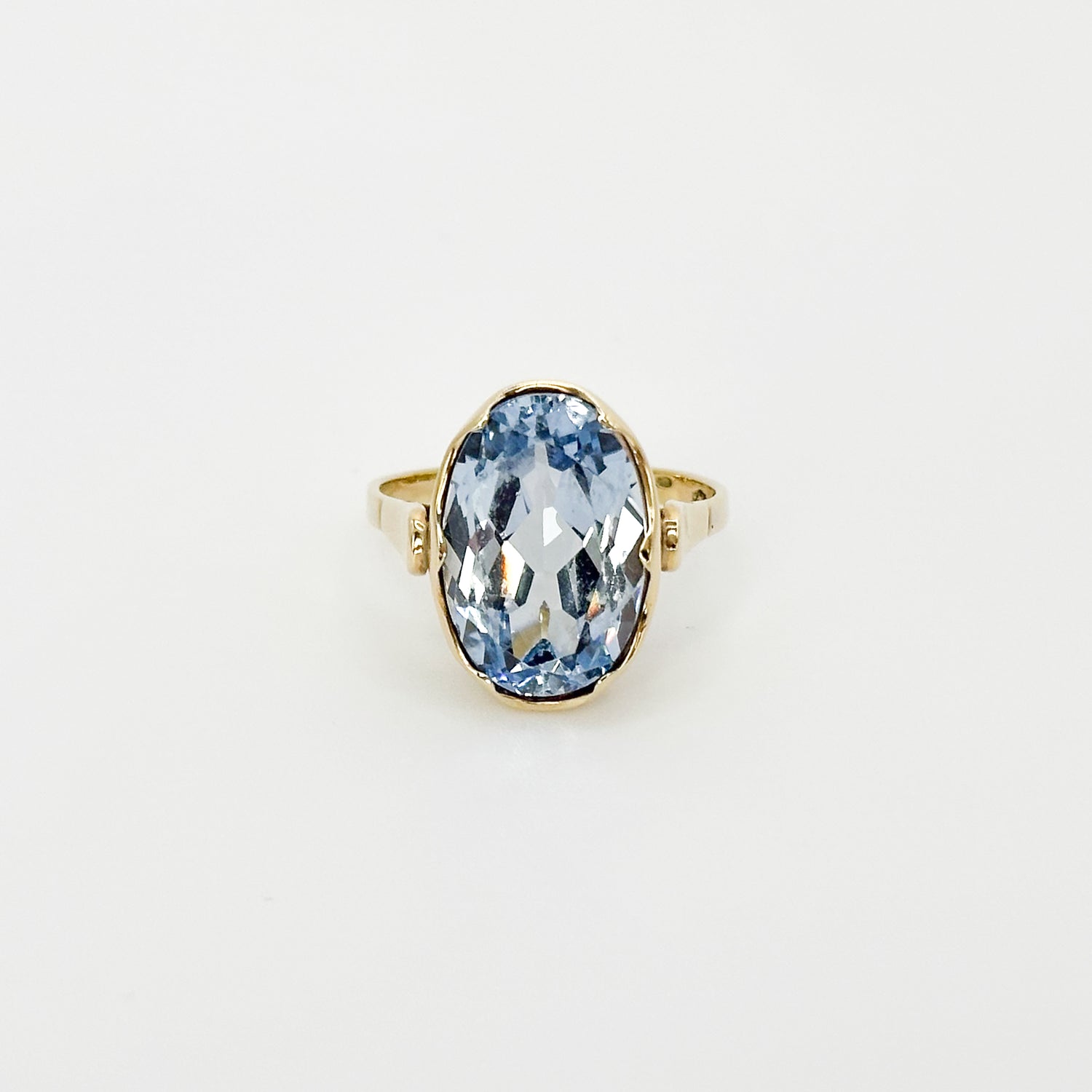 Oval Cut Topaz Vintage Ring