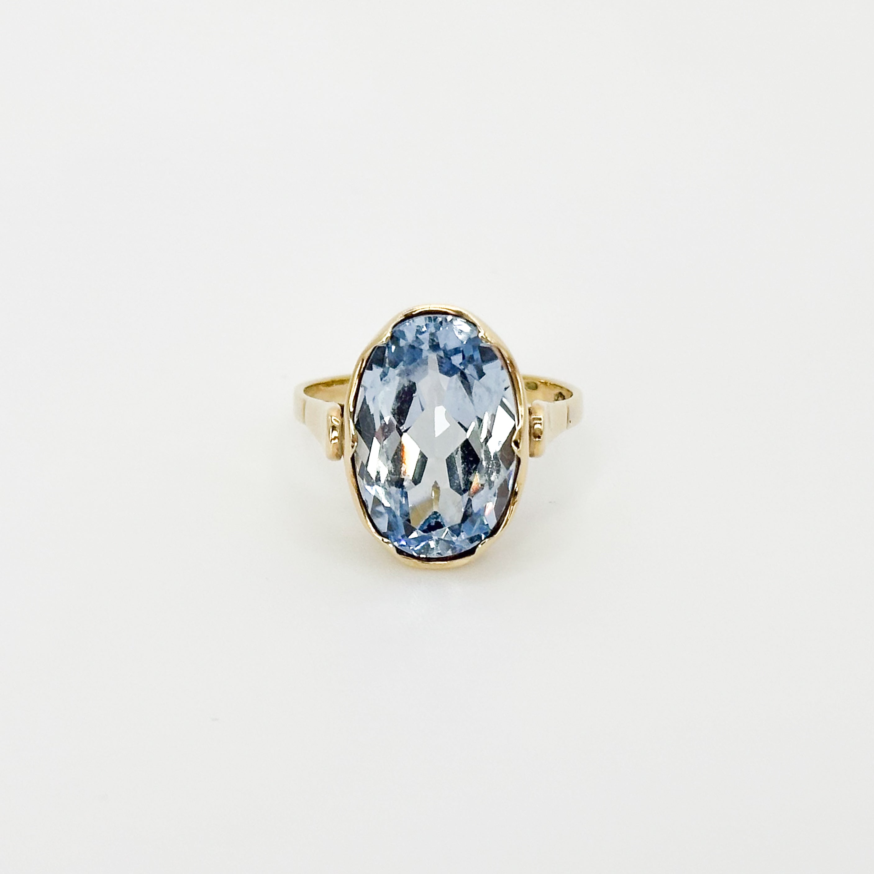 Oval Cut Topaz Vintage Ring