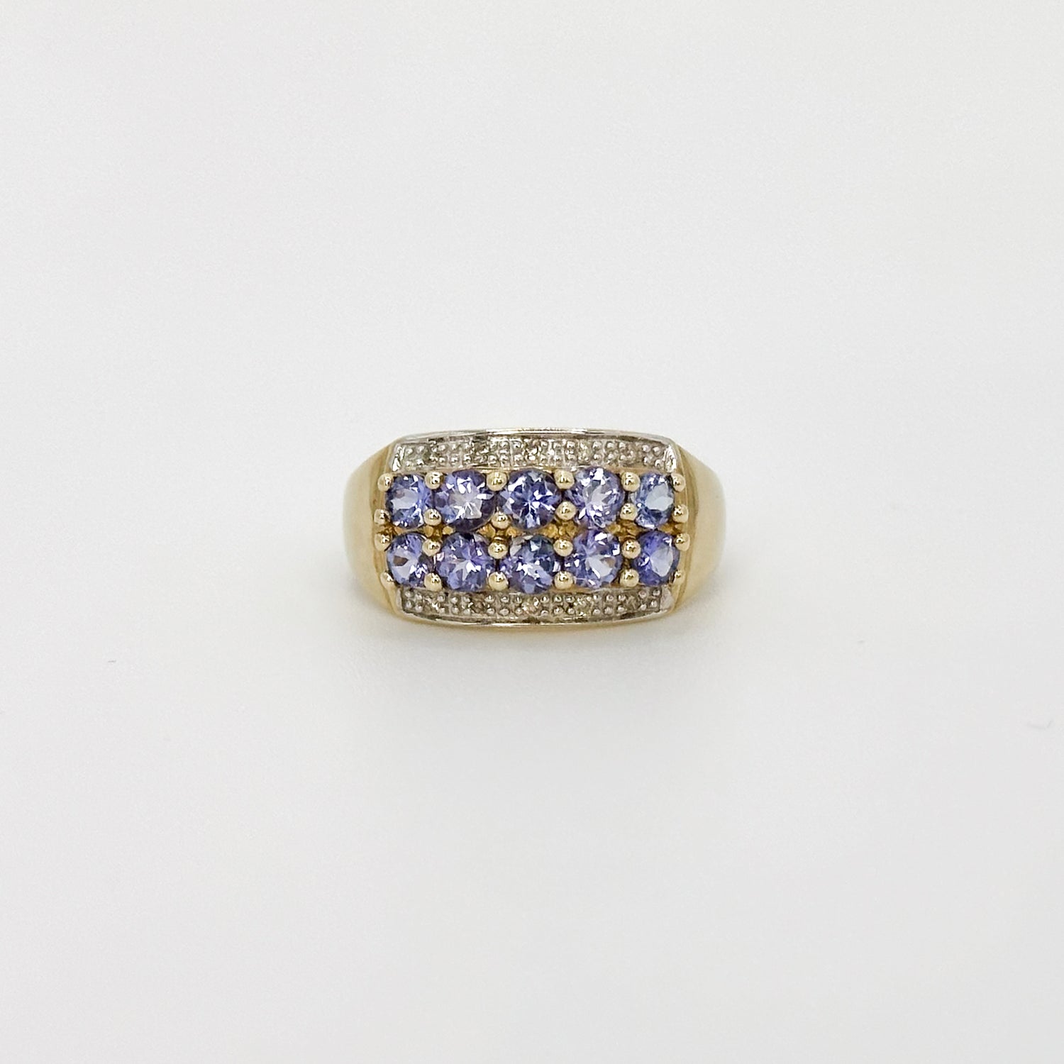 Sapphire Vintage Cluster Ring