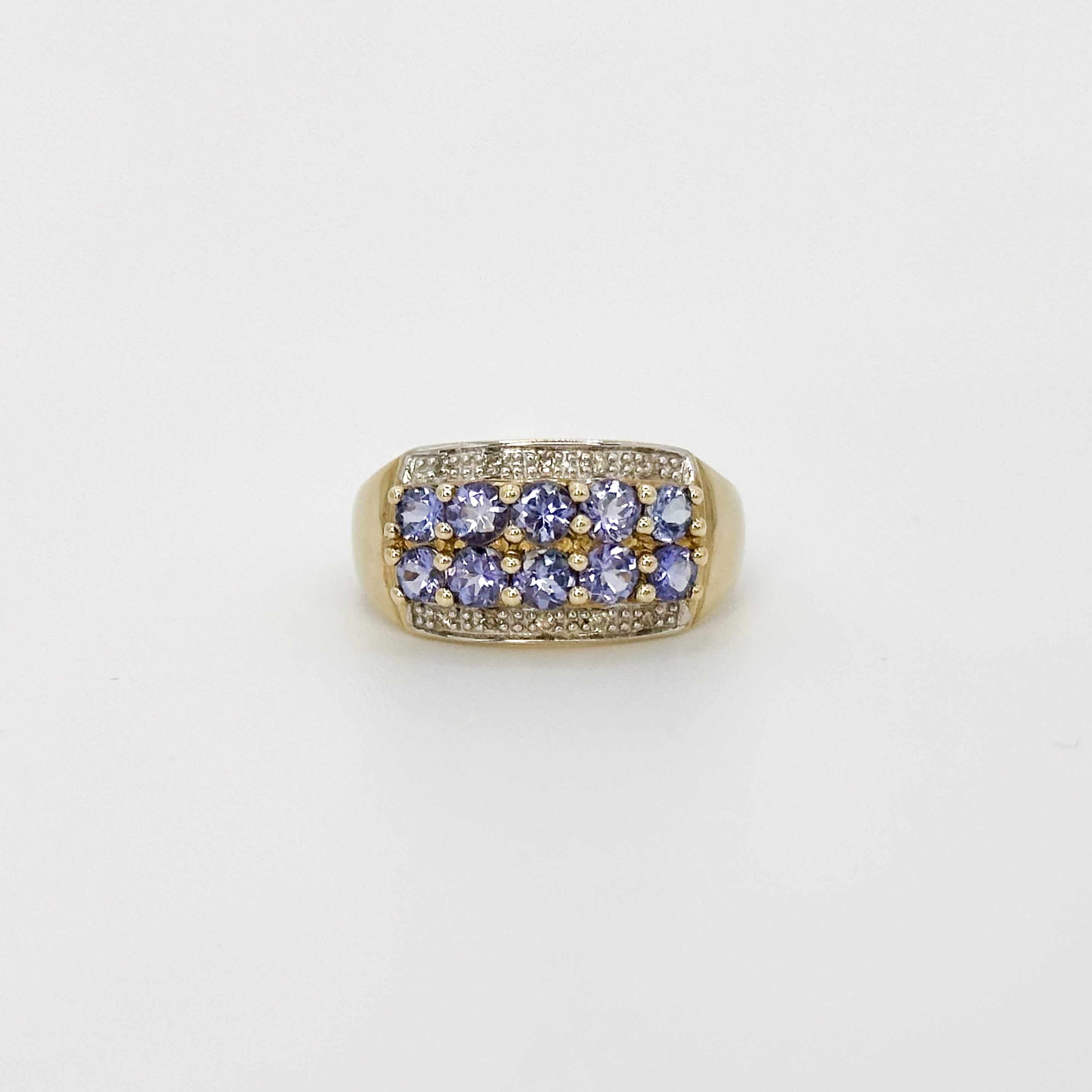 Sapphire Vintage Cluster Ring