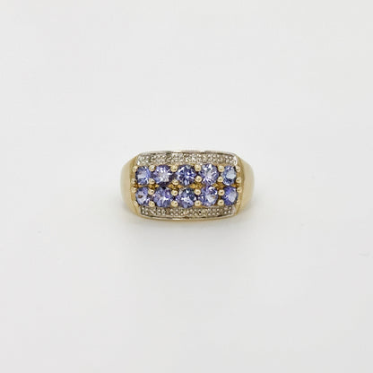 Sapphire Vintage Cluster Ring