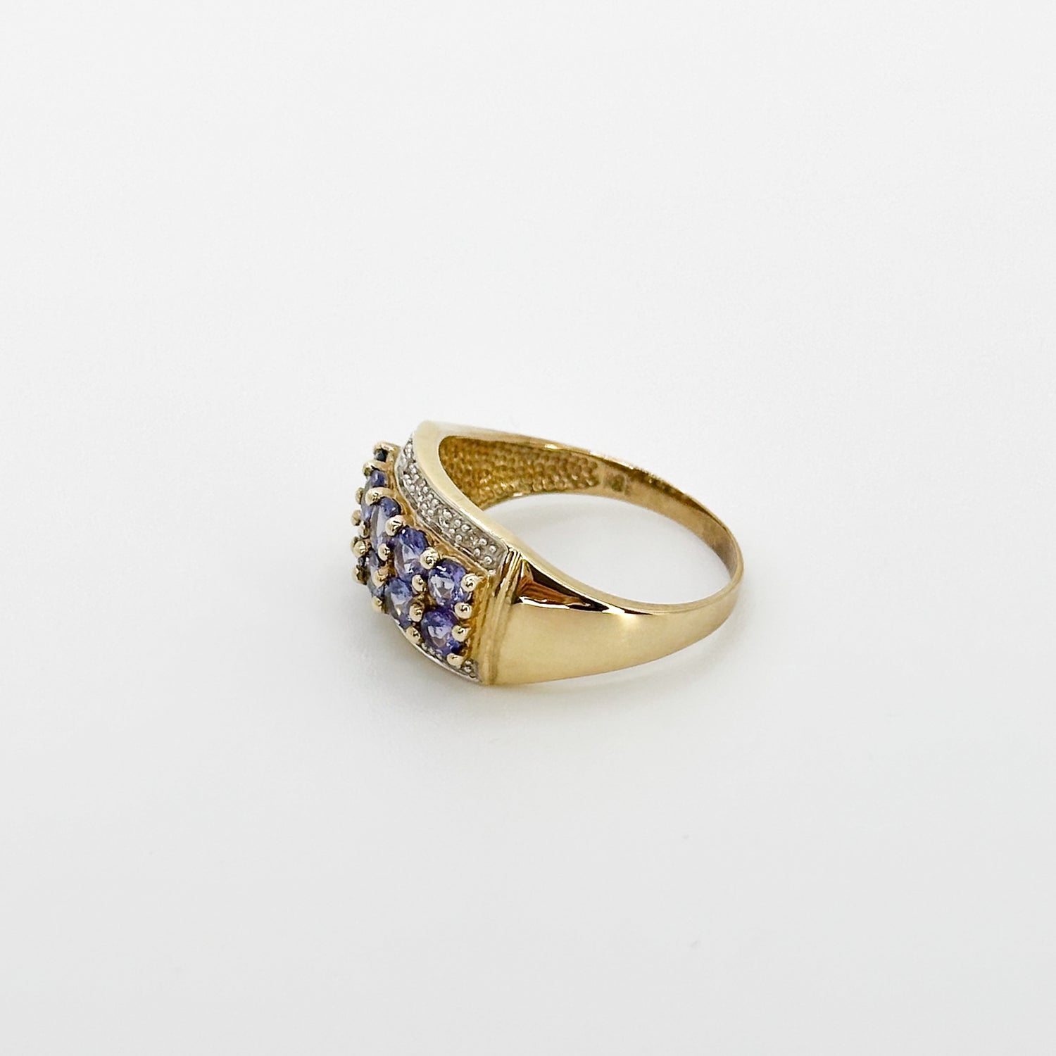 Sapphire Vintage Cluster Ring