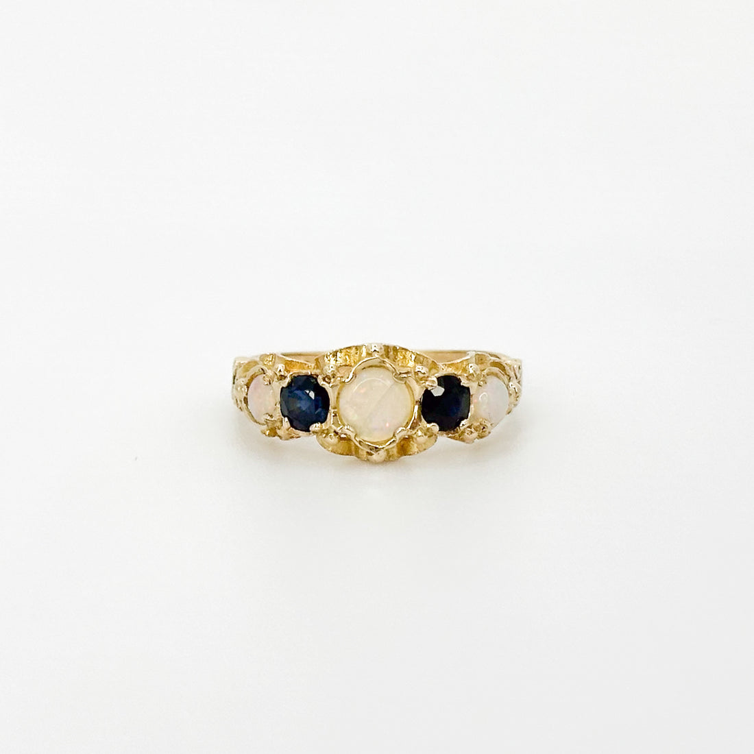 Opal and Sapphire Vintage Ring