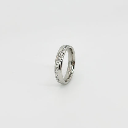 Full Turn Eternity Ring with Diamonds