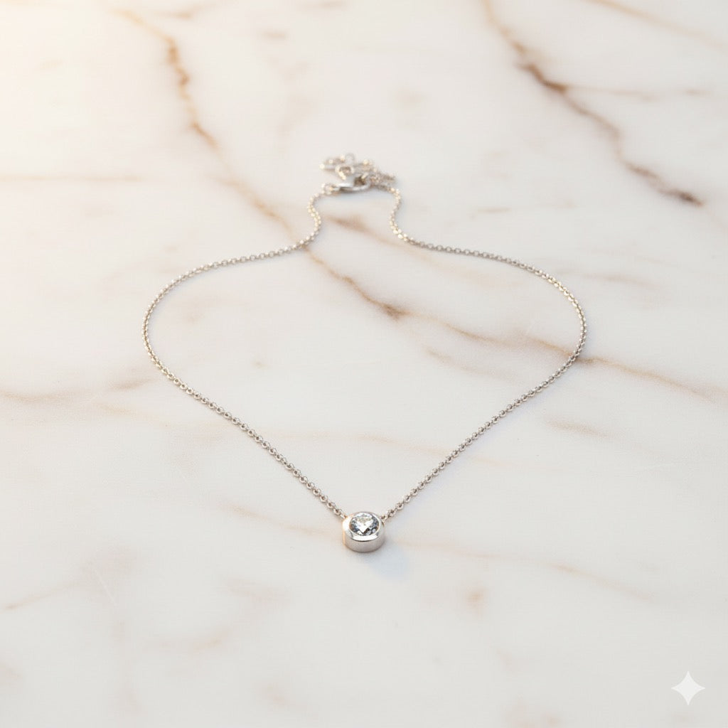 0.61 ct Solitaire Diamond Pendant