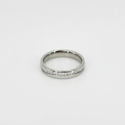 Full Turn Eternity Ring with Diamonds