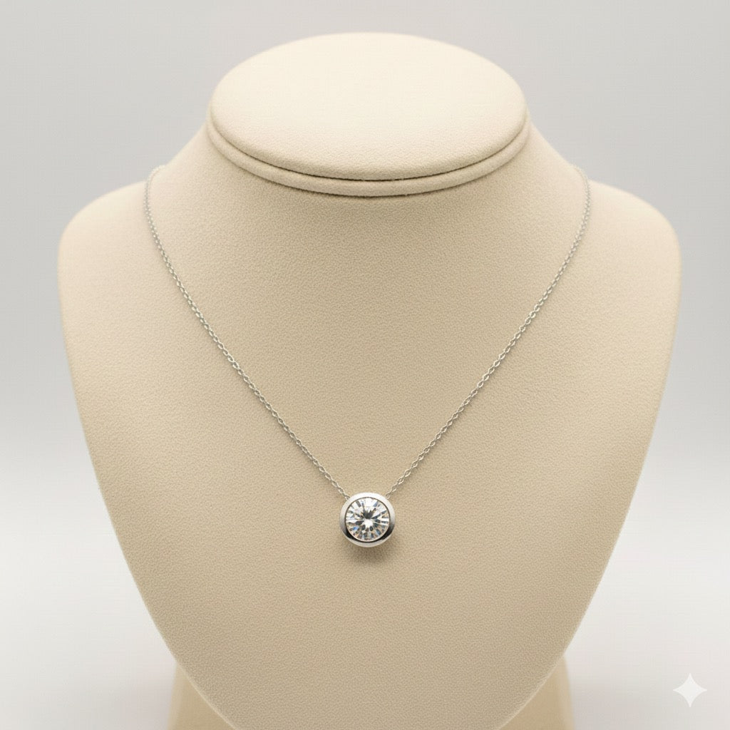 0.61 ct Solitaire Diamond Pendant
