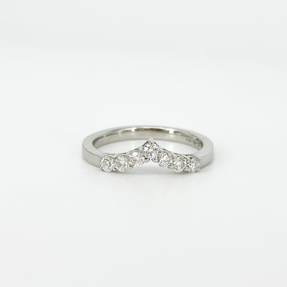 Shaped Diamond Eternity Ring in Platinum