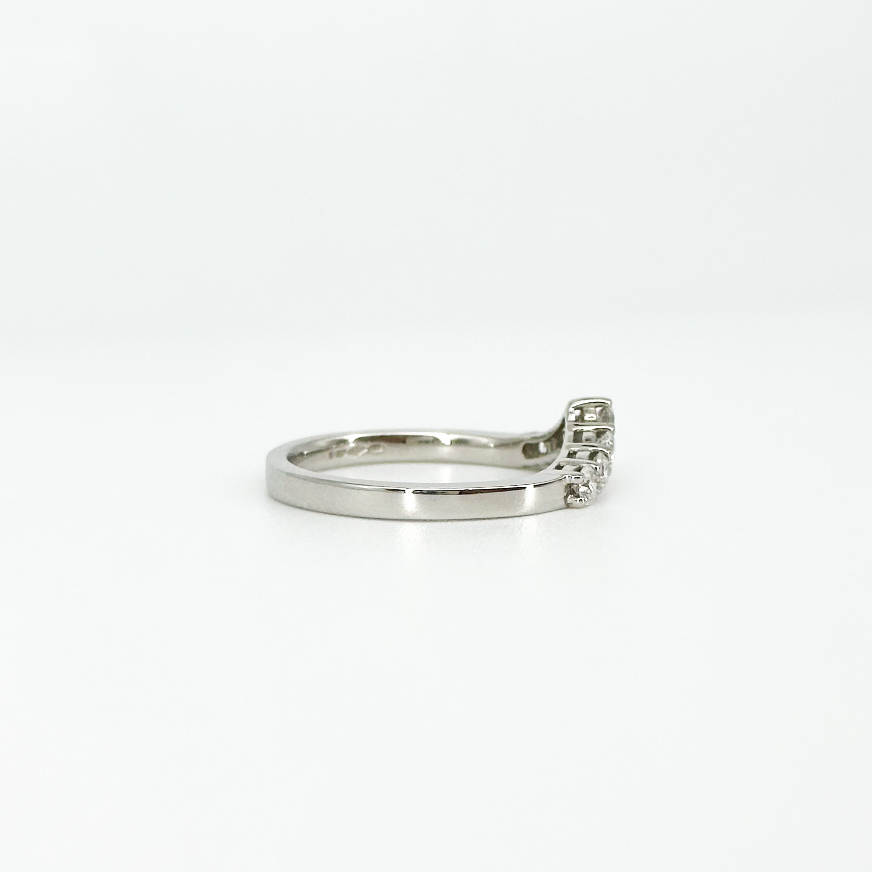 Shaped Diamond Eternity Ring in Platinum