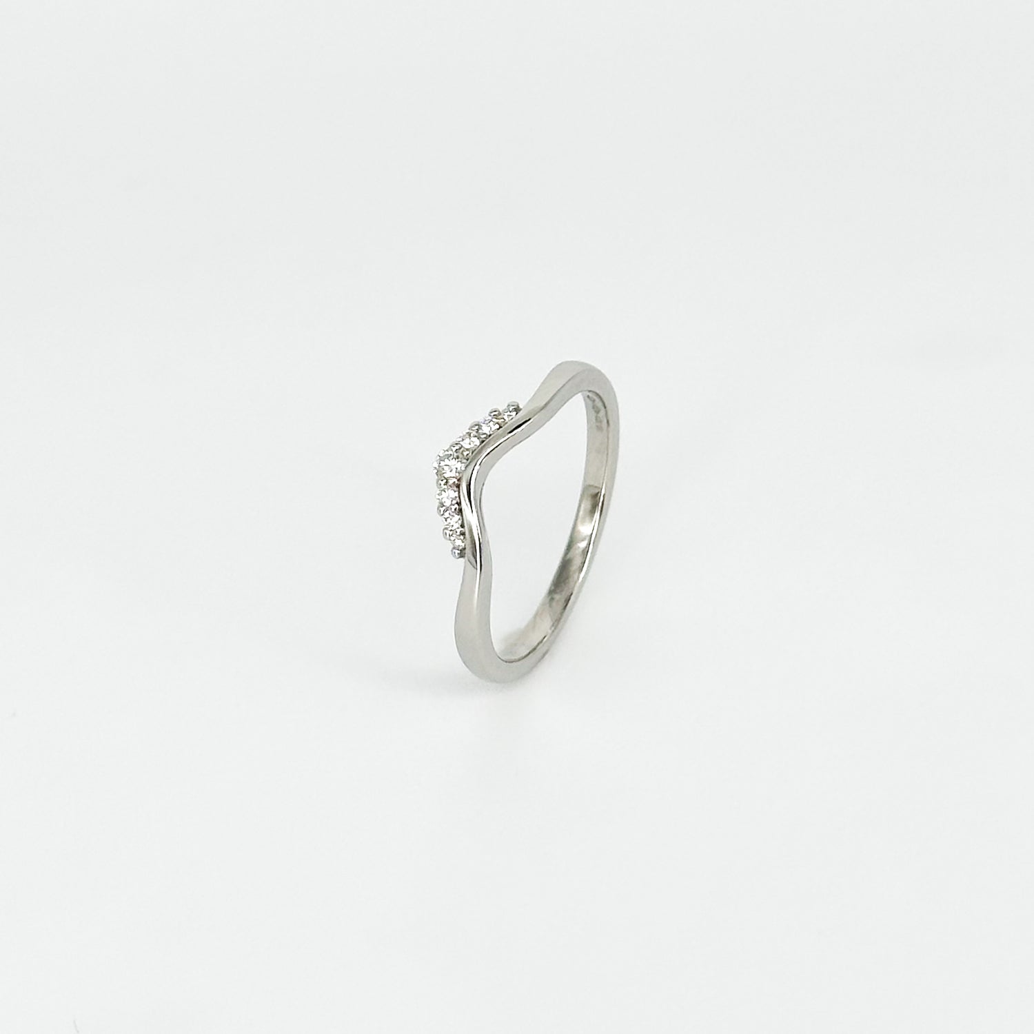 Shaped Eternity Ring in Platinum