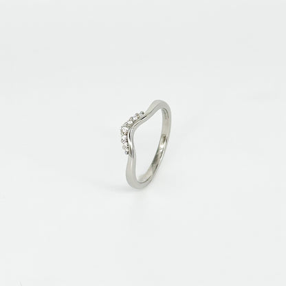 Shaped Eternity Ring in Platinum