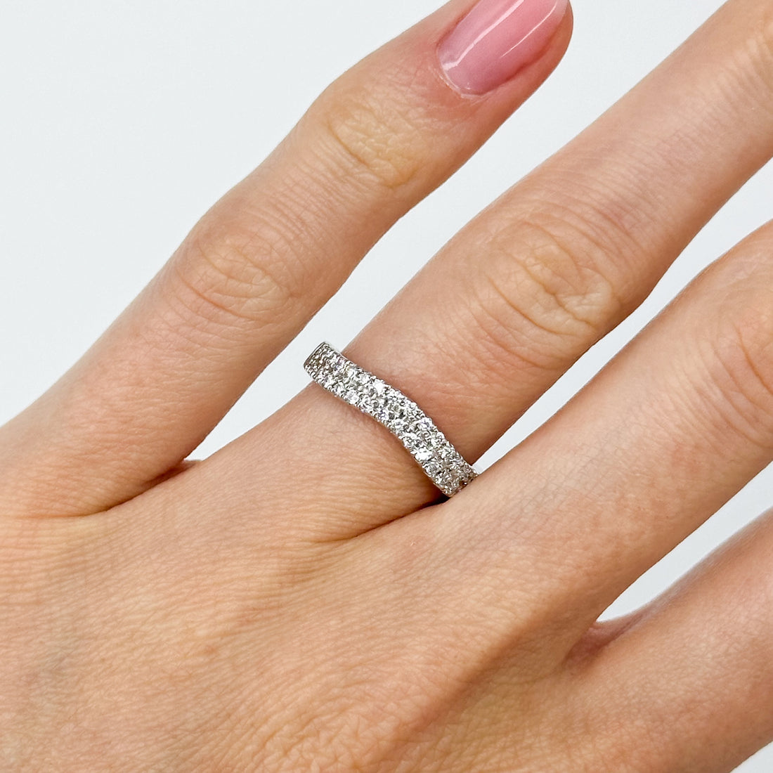 Shaped Diamond Eternity Ring