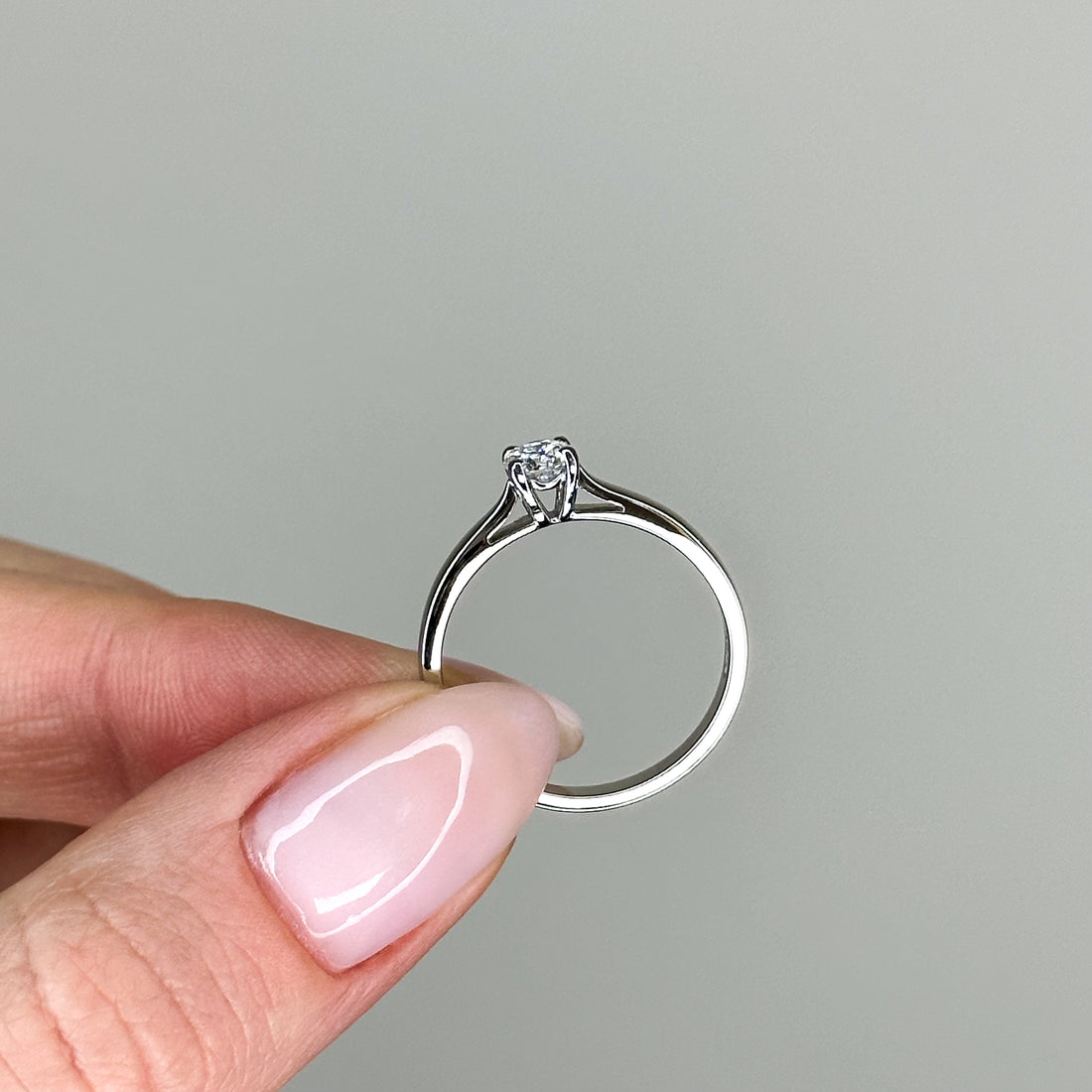 0.34ct Round Cut Diamond Ring