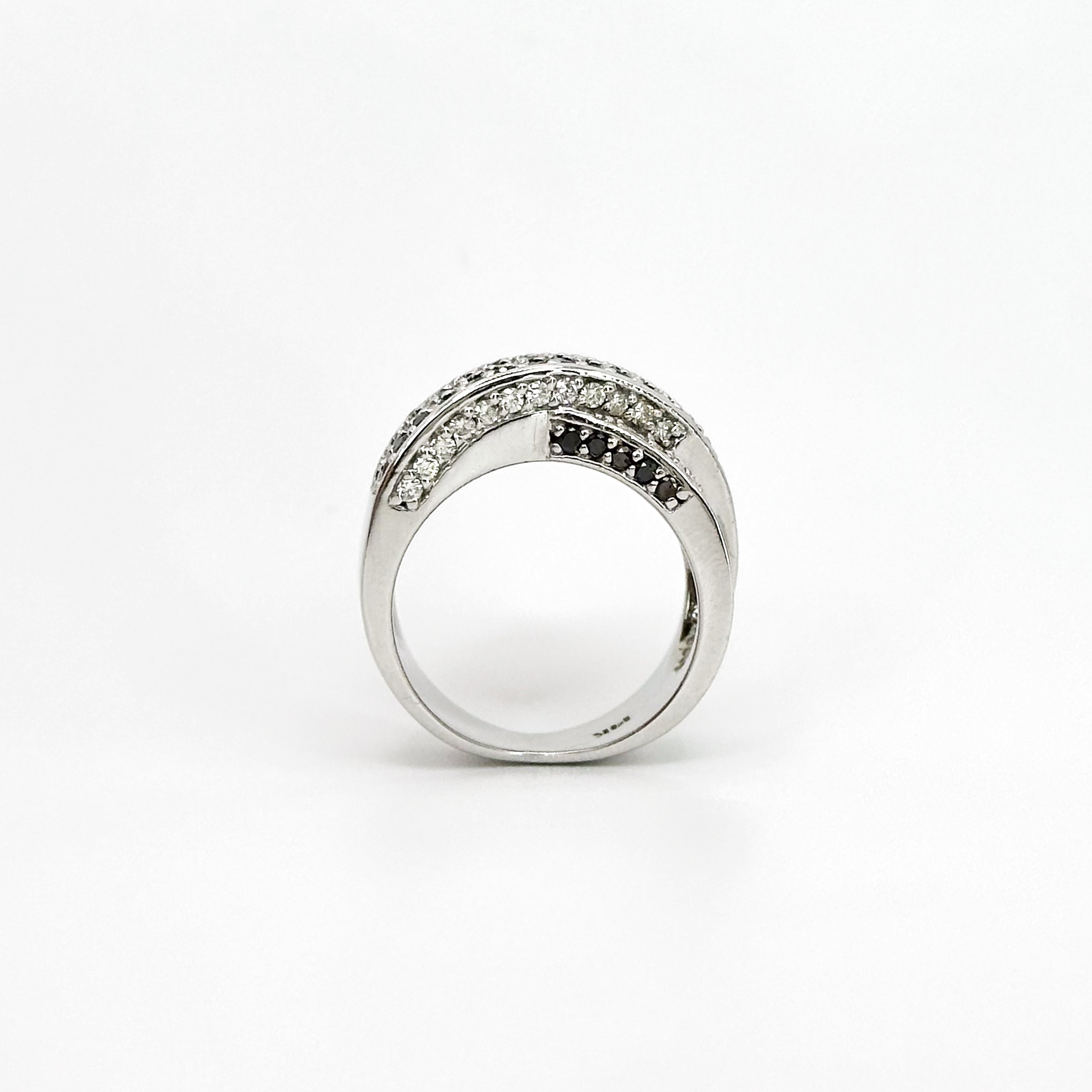 Black Diamond Twist Ring