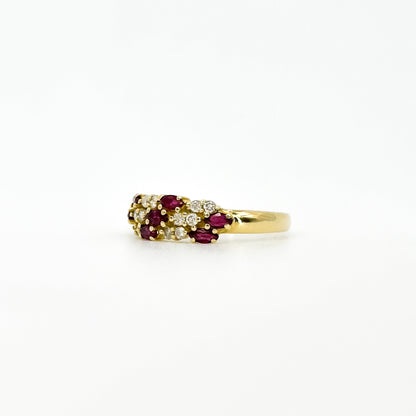 Ruby and Diamond Vintage Ring