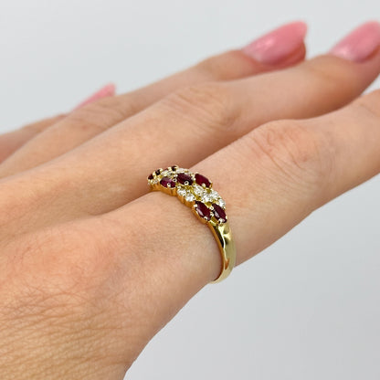 Ruby and Diamond Vintage Ring