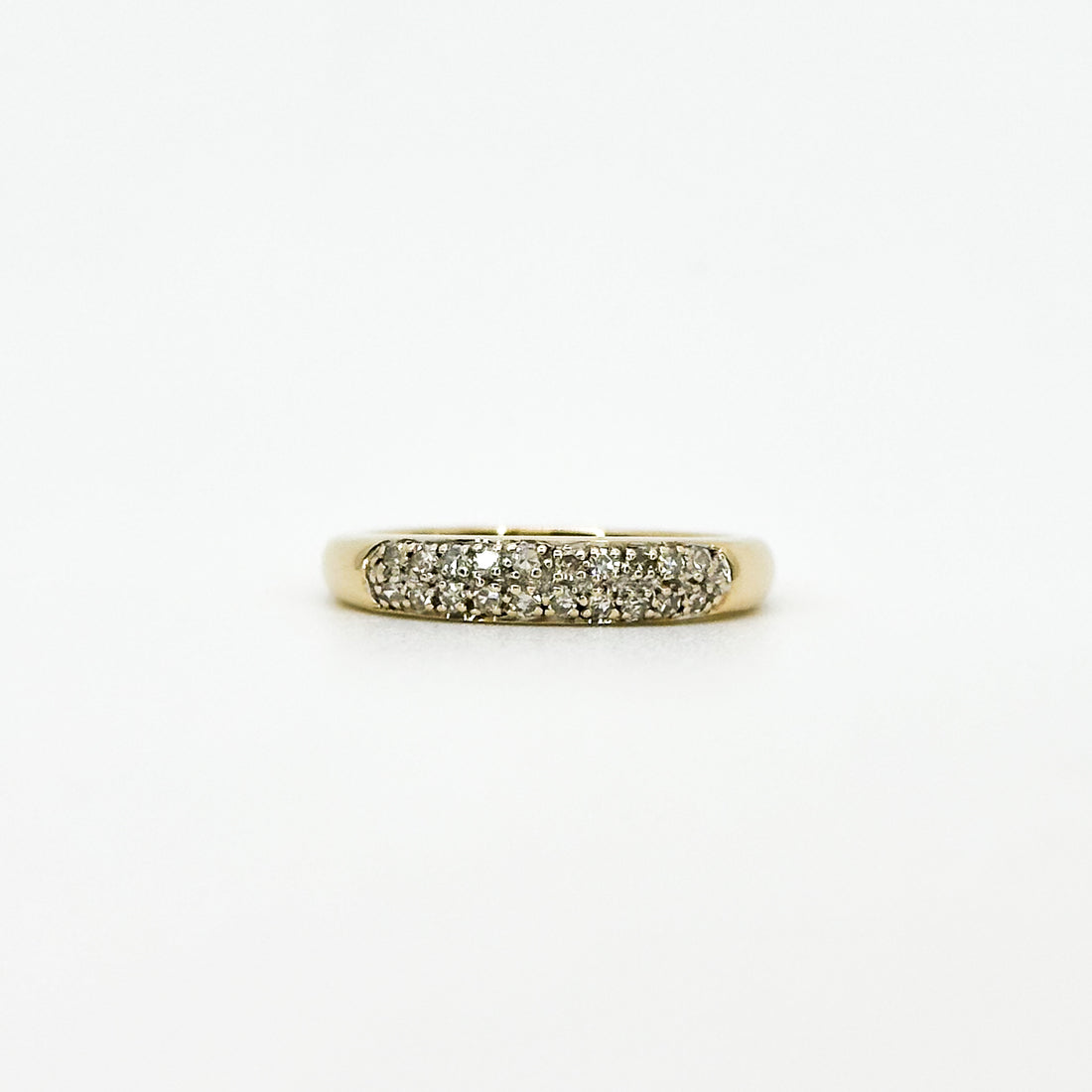 Gold Eternity Ring with Diamonds