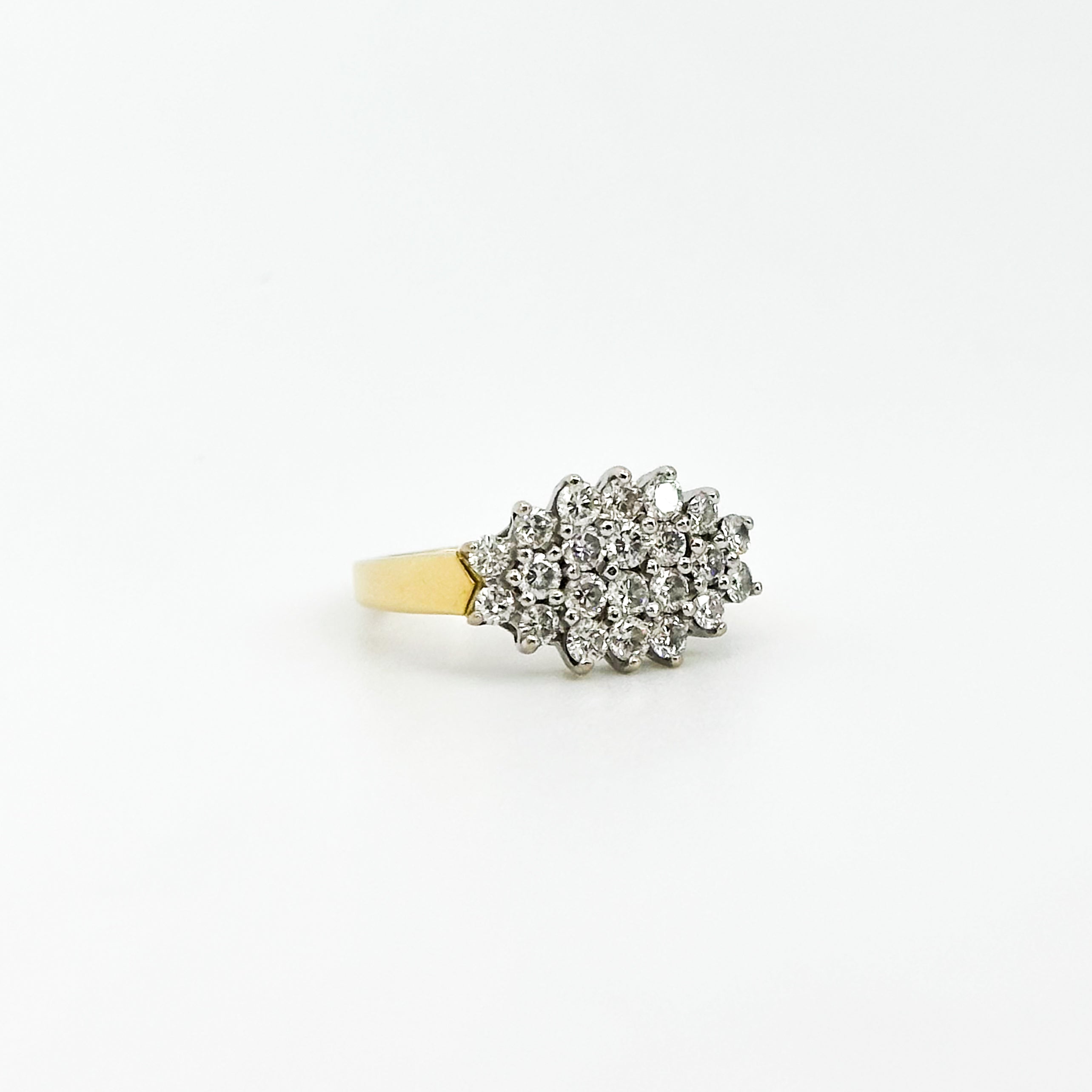 Vintage Cluster Diamond Ring