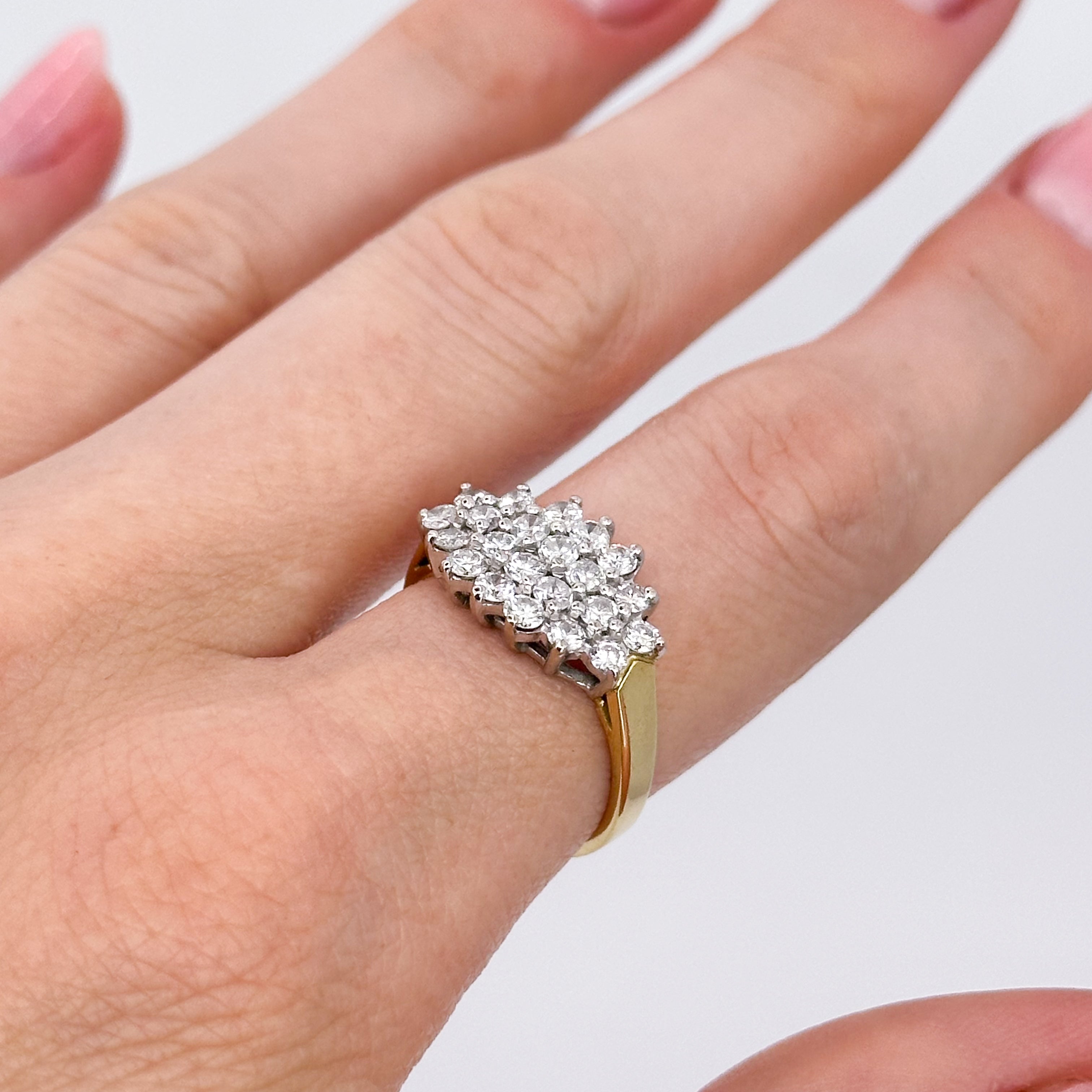 Vintage Cluster Diamond Ring