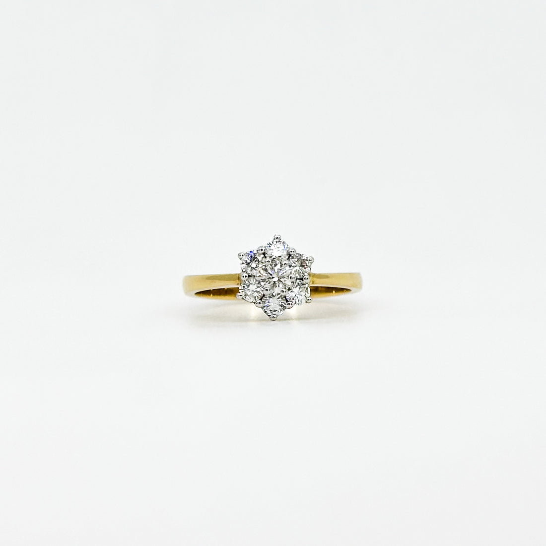 Daisy Cluster Diamond Ring