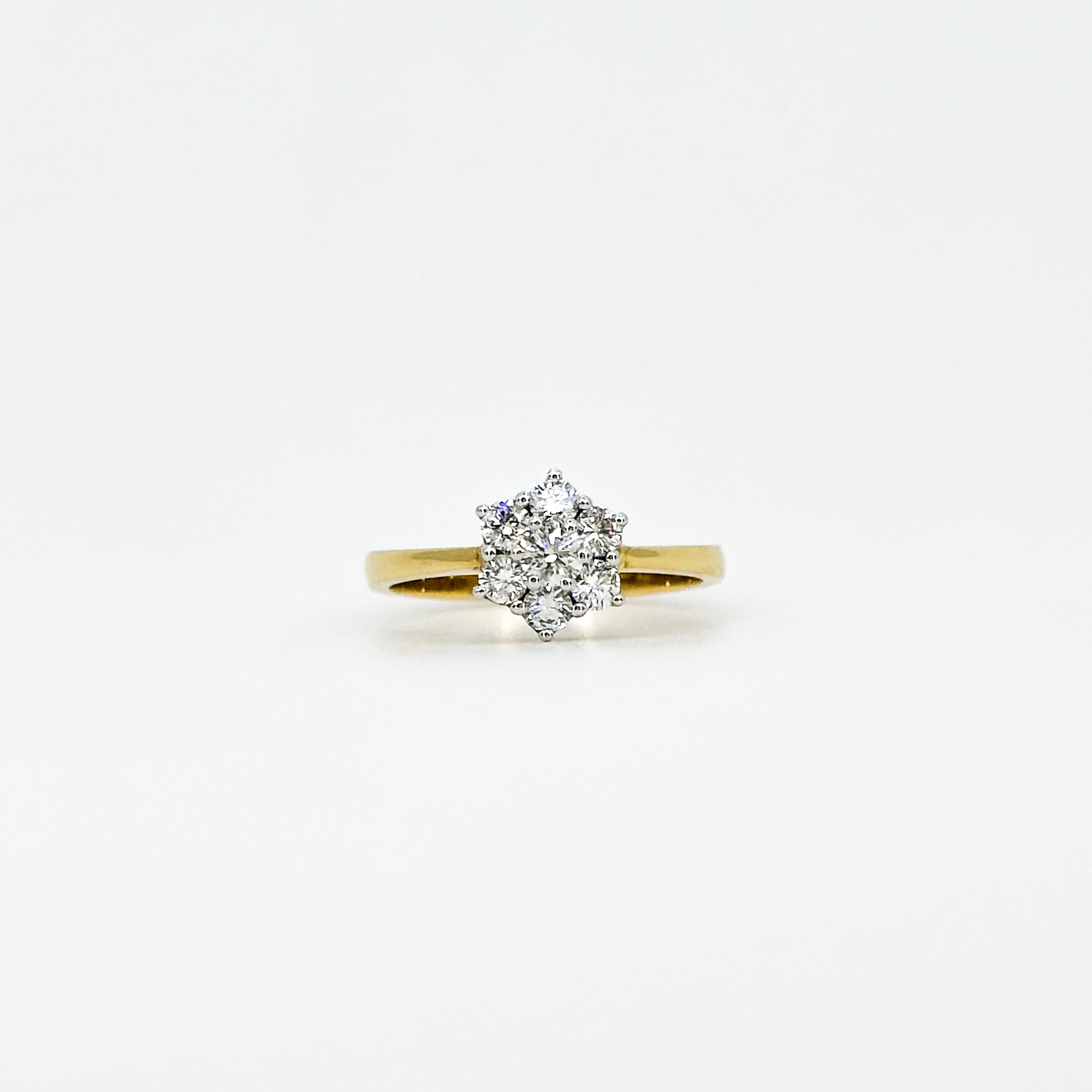 Daisy Cluster Diamond Ring