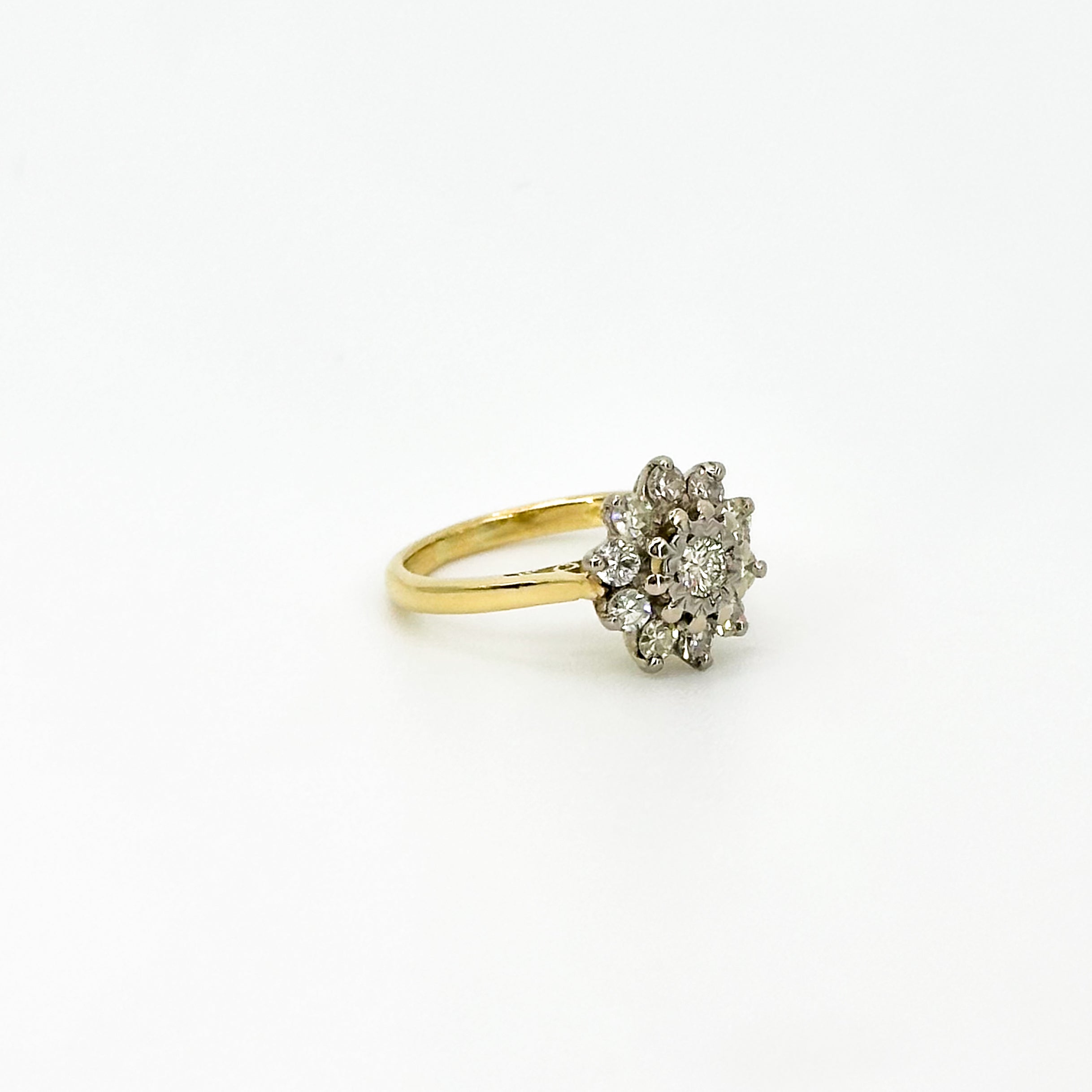 Daisy Cluster Diamond Ring