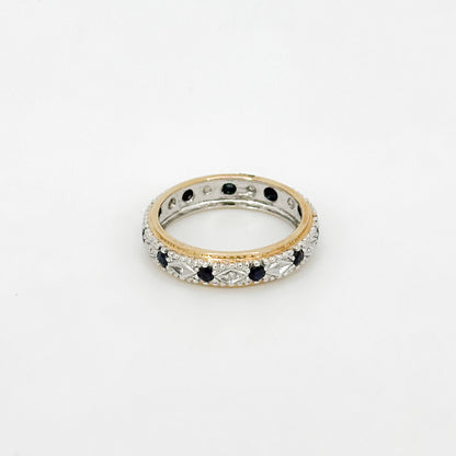 Full Turn Eternity Ring with Sapphires