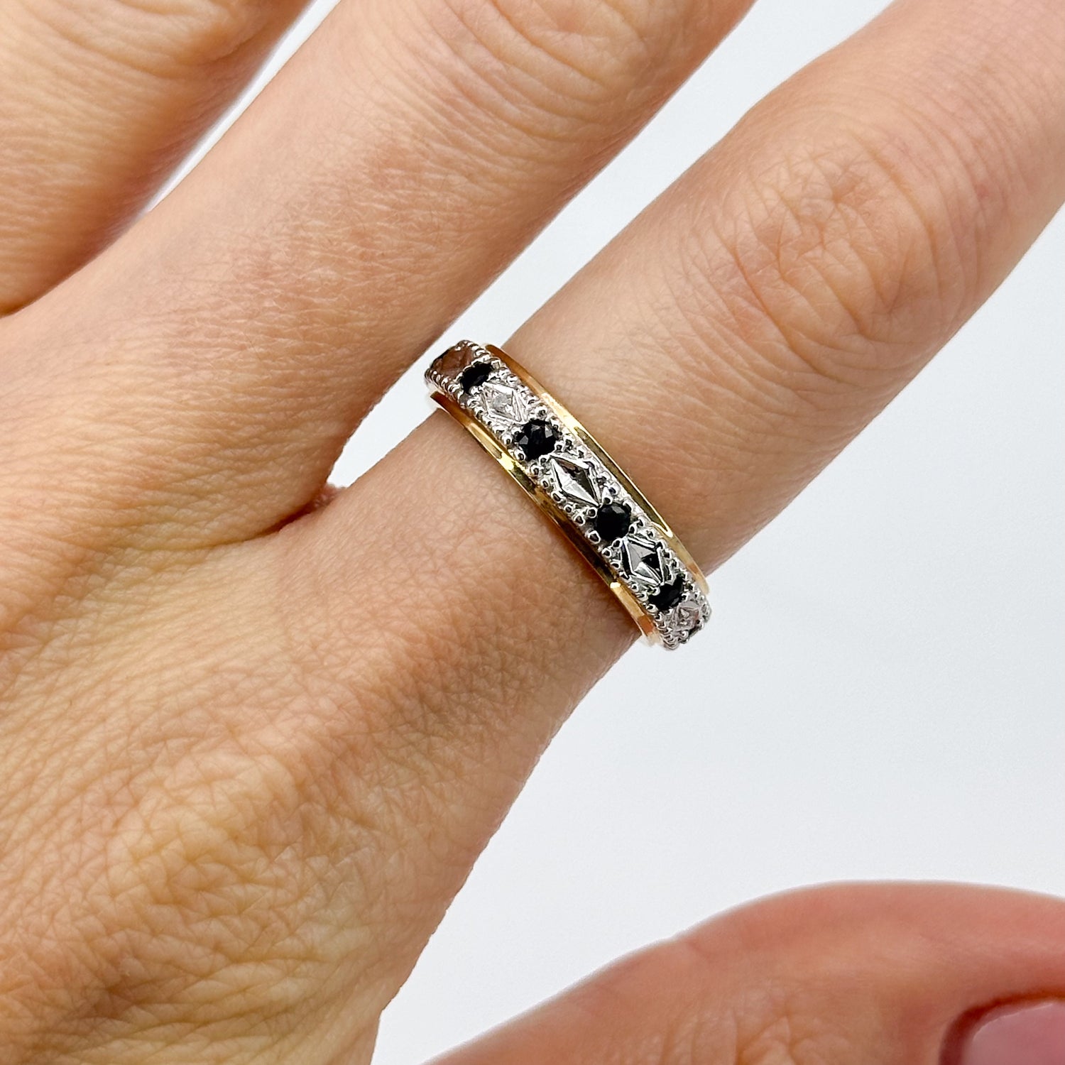 Full Turn Eternity Ring with Sapphires