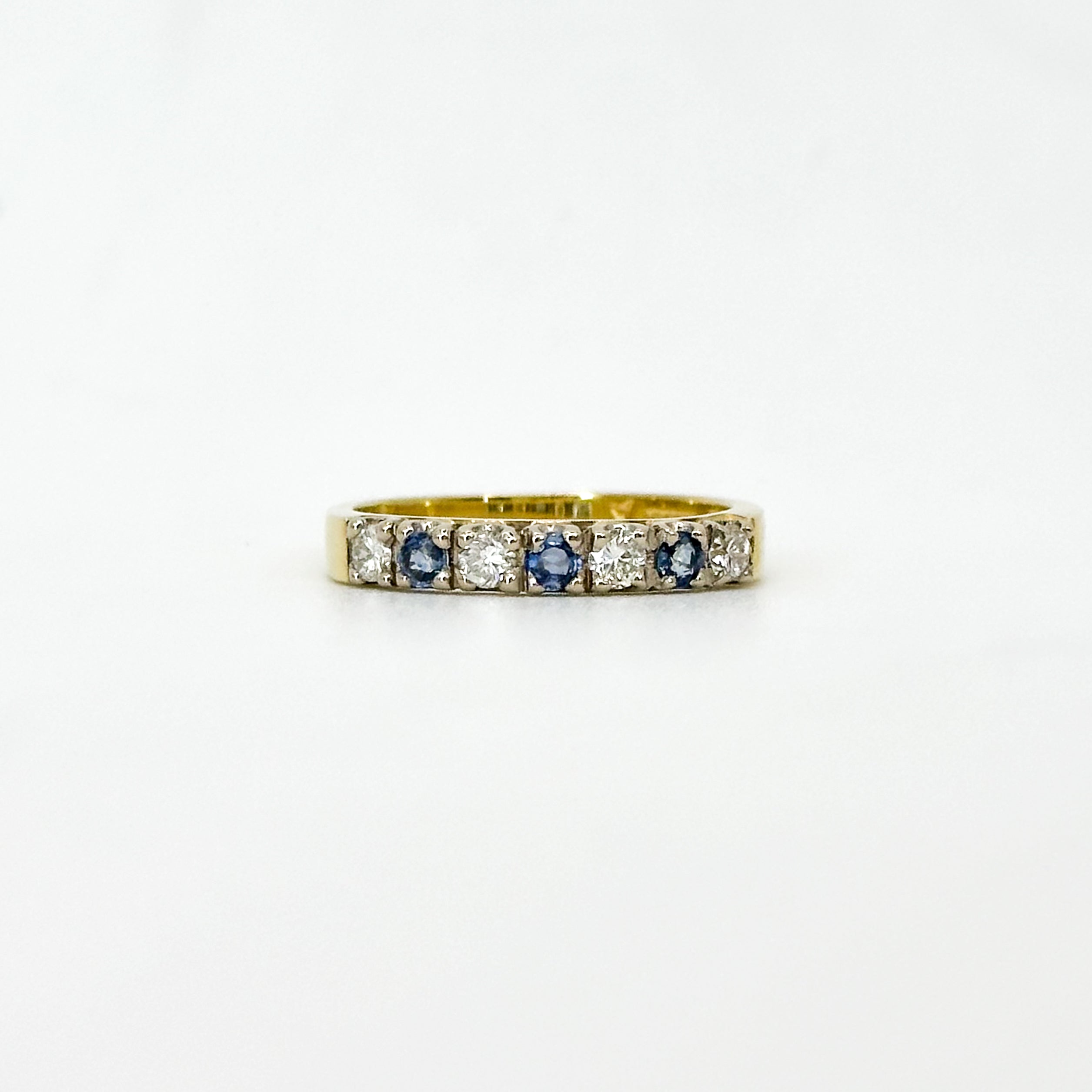 Sapphire and Diamond Eternity Ring