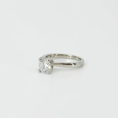 1.03ct Lab-Grown Round Cut Diamond Ring