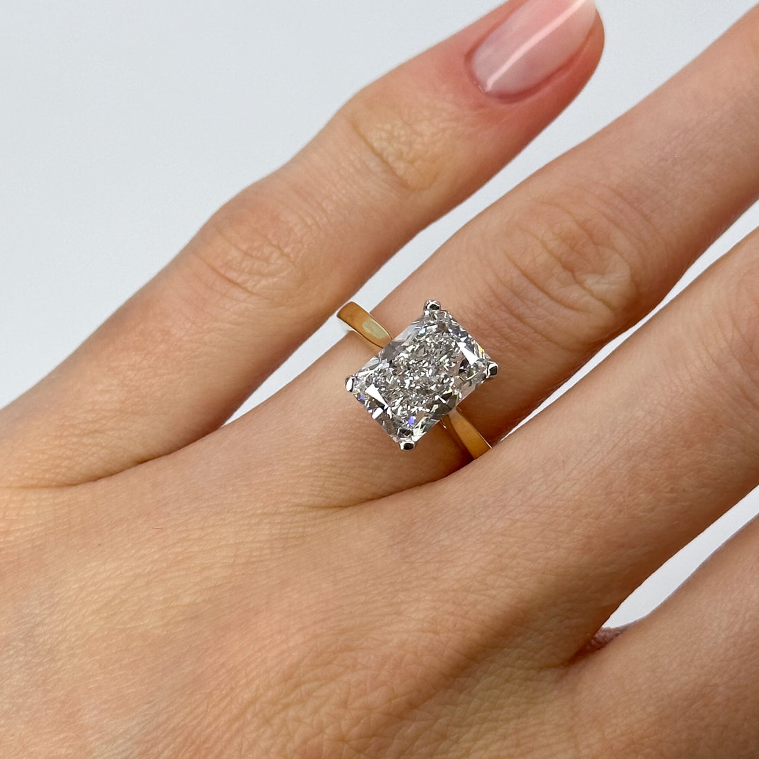 4.03ct Lab-Grown Radiant Cut Diamond Ring