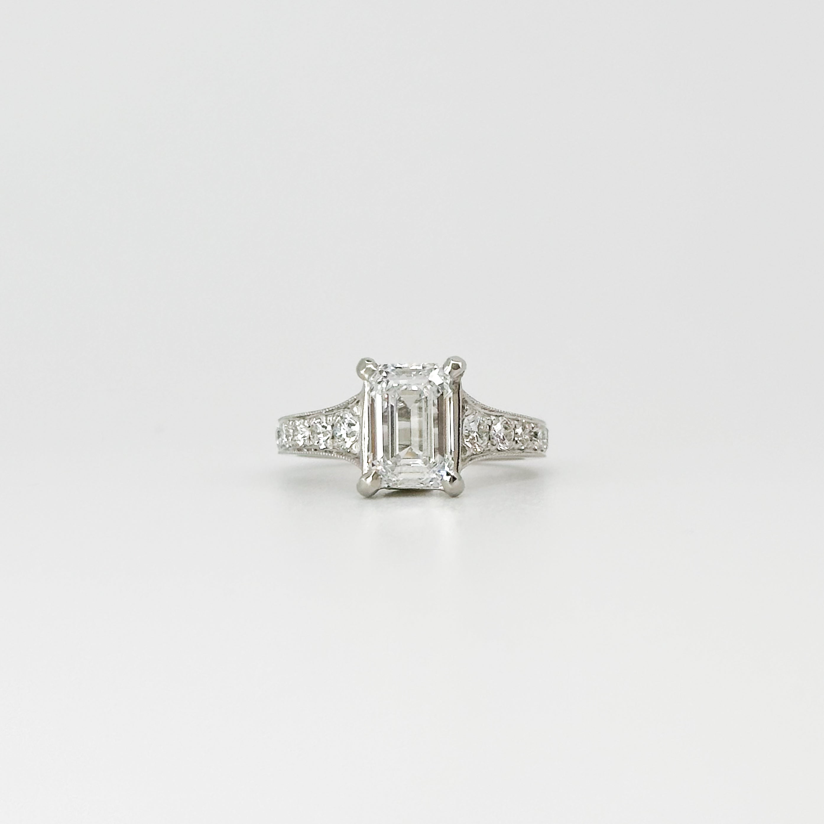 2.01ct Lab-Grown Emerald Cut Diamond Ring