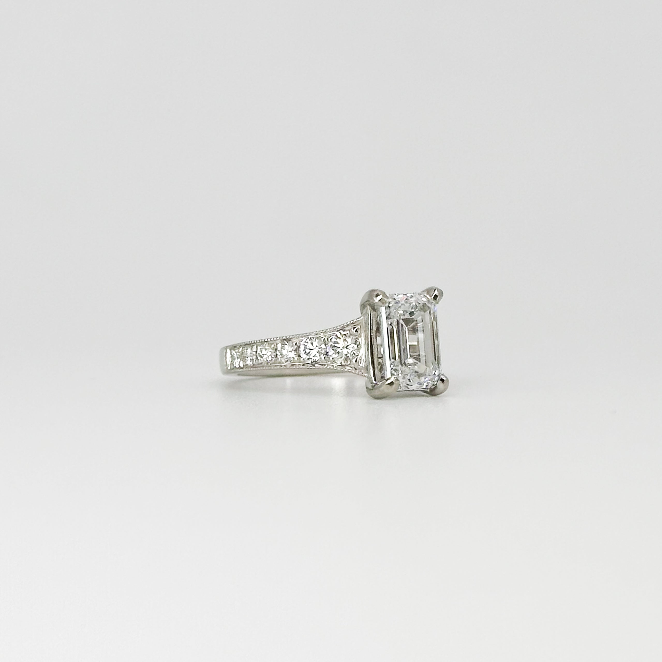 2.01ct Lab-Grown Emerald Cut Diamond Ring