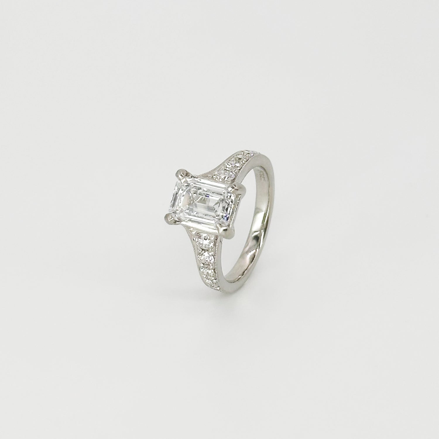 2.01ct Lab-Grown Emerald Cut Diamond Ring