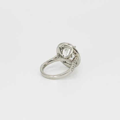 4.26ct Lab-Grown Oval Cut Diamond Ring