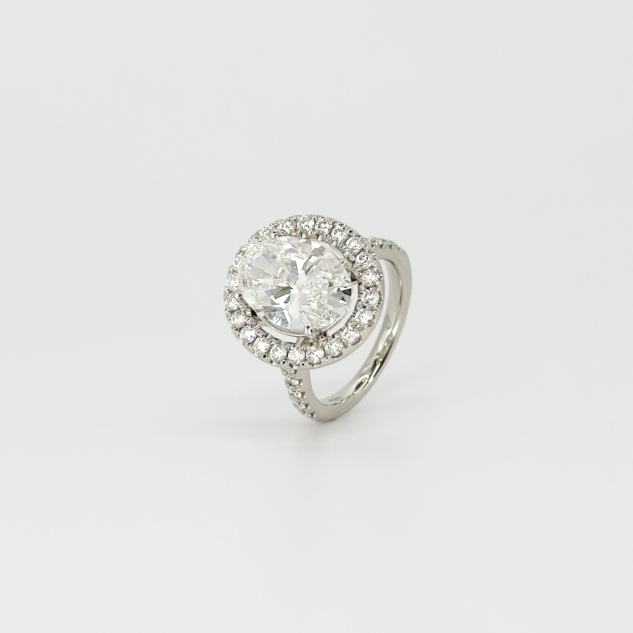 4.26ct Lab-Grown Oval Cut Diamond Ring