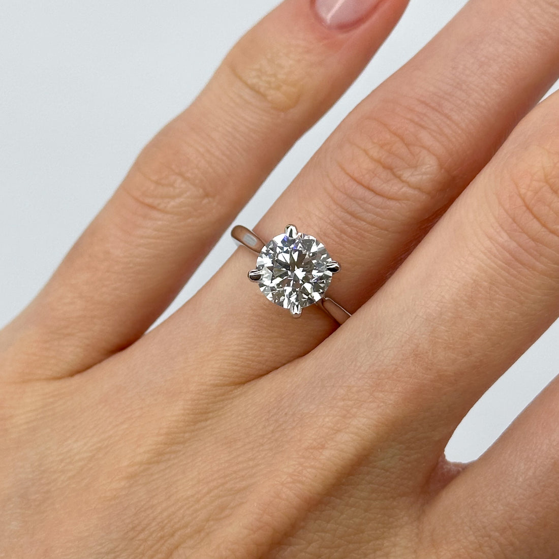 2.42ct Lab-Grown Round Cut Diamond Ring