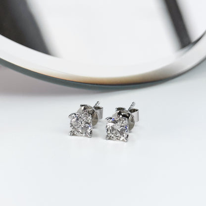 1.40ct Diamond Stud Earrings in White Gold