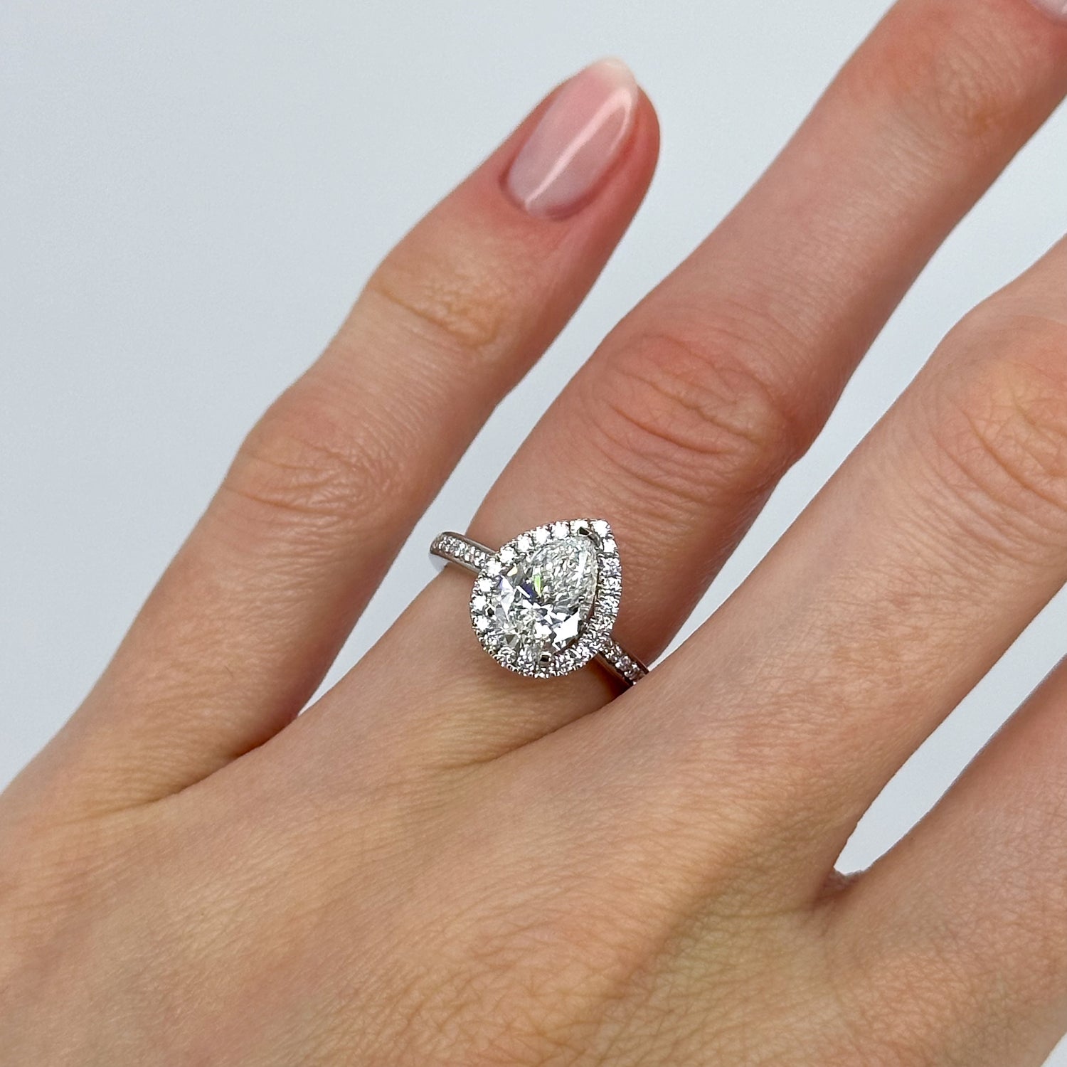 1.50ct Lab-Grown Pear Shape Diamond Ring