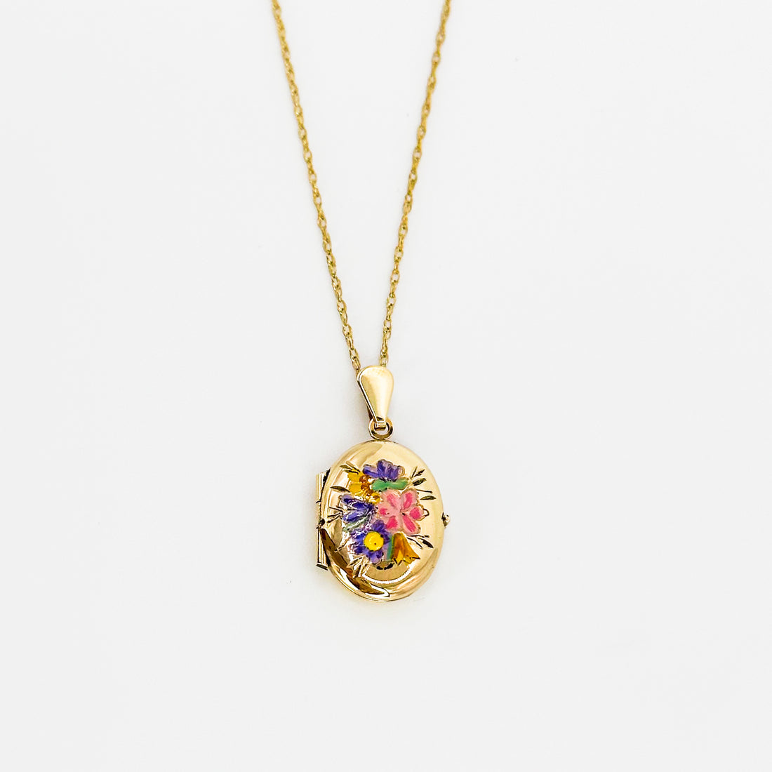 Vintage Locket with Flowers