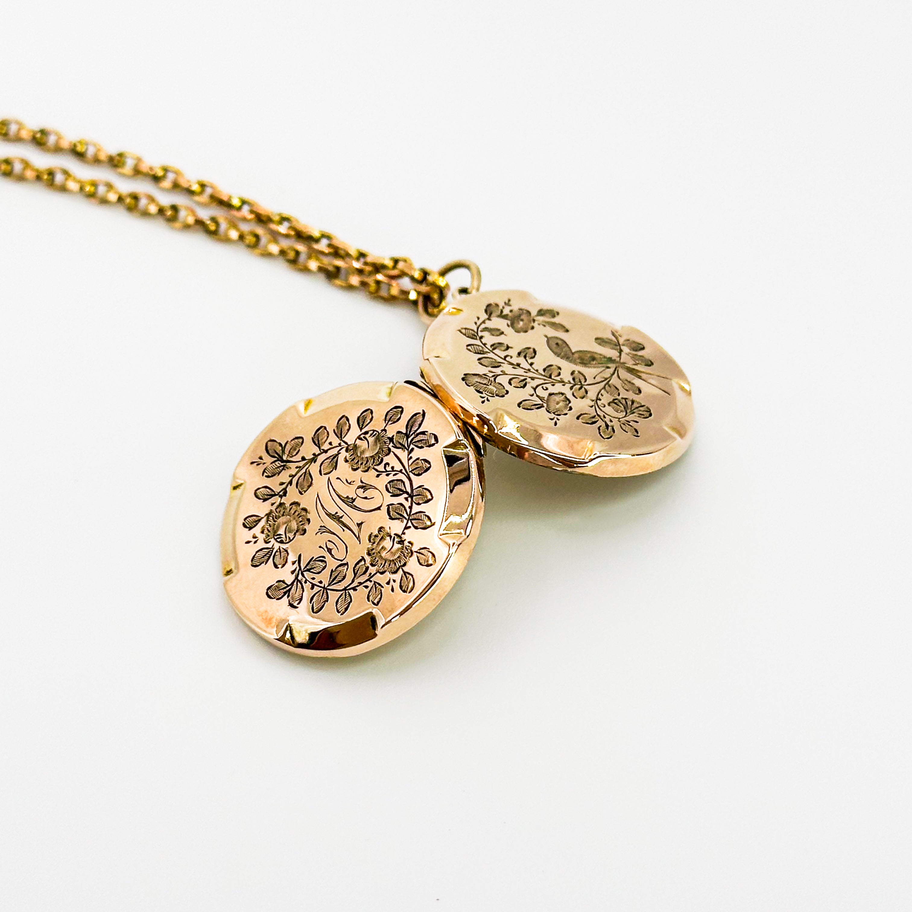 Vintage Gold Locket with &