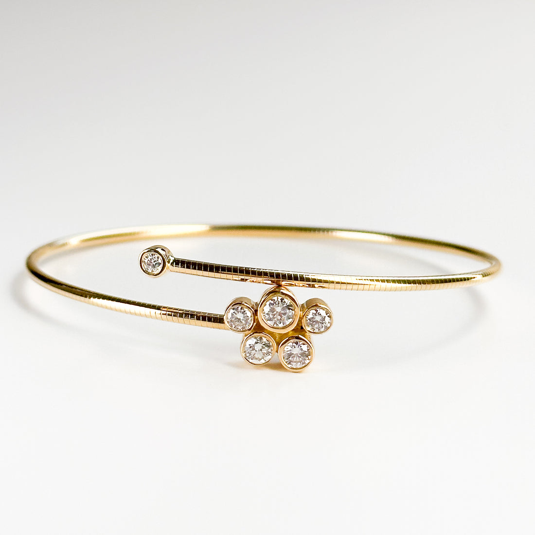 Diamond Drop Gold Bracelet