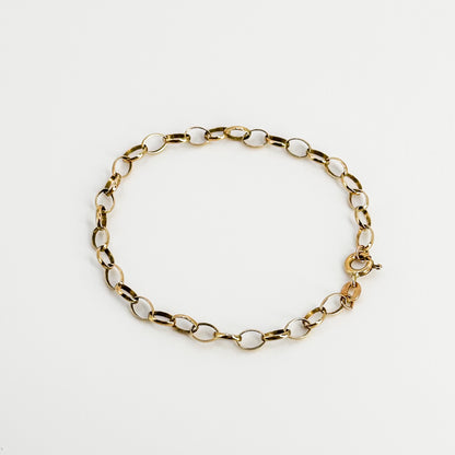 9ct Yellow Gold Cable Bracelet