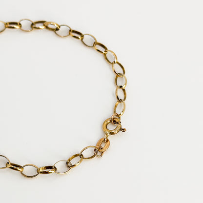 9ct Yellow Gold Cable Bracelet